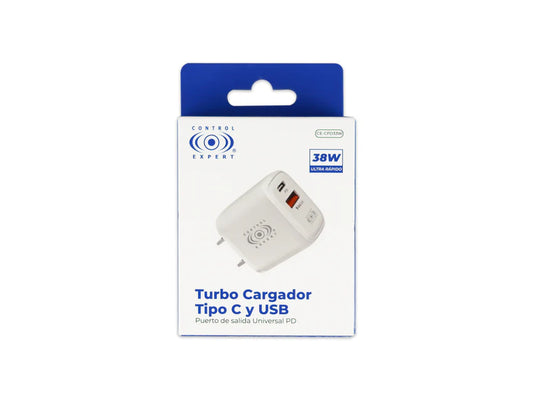 Turbo Cargador Tipo C Y USB CE-CPD33W